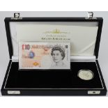 Debden set C166, HM the Queen's Golden Jubilee issued 2002, comprising Lowther 10 Pounds serial ER50