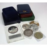 British & World Commemorative Medals & Coins (11) all relating to Winston Churchill, all in silver