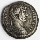 Hadrian billon tetradrachm, struck Alexandria 125-126 A.D., obverse:- Laureate, draped and cuirassed