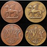 Colliery Tokens (2): Whitehaven Colliery (West Cumberland), d.22mm issued c.1685, copper GF and