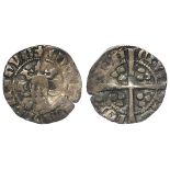 Edward I Penny, London Mint, S.1401, Class 6a, crude appearance with thick initial cross, toned