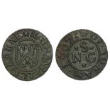 Cambridgeshire, Soham, 17th. century farthing token of Nathaniell stearne, 1667, D.173, GVF