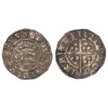 Edward I Penny, Newcastle-upon-Tyne Mint, mule between Class 9b2/10, toned GF