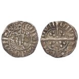 Edward I Penny, London Mint, S.1399, Class 5a, I IONDON, "egg-waisted" S, pellet on breast, ex-Jacob