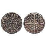 Edward I Penny, London Mint, S.1394, Class 4a/2(?) reads EDV, with old ticket ex-J.J. North, toned