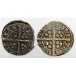 Edward I Pennies (2) Canterbury Mint: S.1408 Class 9b2 aVF, and S.1409 Class 10a/b GF