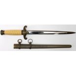 German WWII Army Officers copy dagger, complete with scabbard.