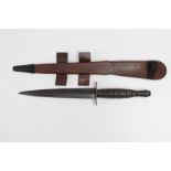 Fairbairn & Sykes 3rd pattern Commando knife, crossguard maker marked William Rodgers Sheffield.