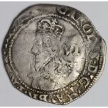 Charles I silver sixpence, Tower Mint under the King 1625-1642 mm. Anchor 1628-1629, Group E, Type