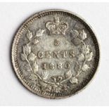 Canada 5 Cents 1880H VF