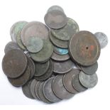 GB Copper (43) 17th to 19thC, mixed grade.