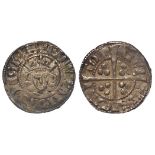 Edward I Penny, Canterbury Mint mule between Class 3d/e, toned VF-GVF