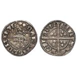 Edward I Penny, London Mint, S.1406A, Class 8c, double barred N, with old ticket ex-J.J. North