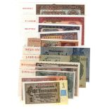 Germany Democratic Republic (13), a set of 7 notes ranging from 1 Rentenmark to 100 Reichsmark,