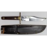 Bowie knife a very clean example, complete with scabbard