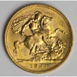 Sovereign 1931P, Perth Mint, Australia, S.4002, aEF