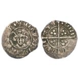 Edward III silver halfpenny, of London, Second Coinage 1335-1343, six pointed star after 'AN' and