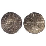 Edward I Penny, Canterbury Mint, S.1409B, Class 10a/b4, spelling EDWR R ANG DNS HYB, toned VF