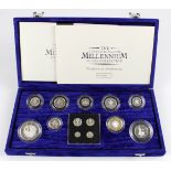 Proof Set 2000 (13 coins) including Maundy, aFDC cased as issued