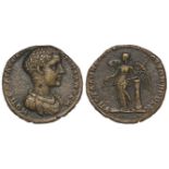 Diadumenian Roman colonial bronze of Moesia Inferior, Nicopolis ad Istrum of c.25mm., reverse:- Nike