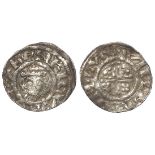 Henry II silver penny, Short Cross Class 1c, crude portrait with chin and side whiskers made up of