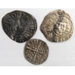 Edward III silver halfpenny of London, both dies slightly off centre, legend ends REX An, Spink