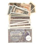 Yugoslavia (24), a range of earlier issue notes with dates ranging from 1919 to 1944, including a