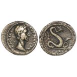 Nerva Roman colonial billon tetradrachm of Alexandria, Egypt, of c. 26mm., obverse:- Laureate