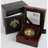 Twenty Five Pounds (Quarter ounce) 2019 "Queens Beasts The Falcon" Proof FDC boxed as issued
