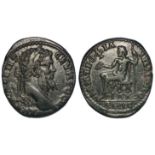 Septimius Severus Roman colonial bronze of Thrace, Philippopolis of c.27mm., reverse:- Zeus seated