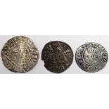 Edward I silver halfpenny, London Mint, Class 3c, Spink 1432, found Suffolk 1990, NVF with a ditto
