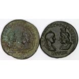 Gordian III Roman colonial bronze of c.27mm., of Thrace, Odessus, obverse:- Gordian III and