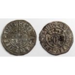 Edward I Halfpennies (2) London Mint: S.1433 Class 3g toned VF/GVF, and S.1435 Class 7 toned VF