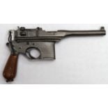 Miniature Pistol a Mauser Parabellum 98, heavy, no moving parts