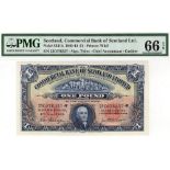 Scotland, Commercial Bank of Scotland 1 Pound dated 4th June 1941, signed Peter Irving & James