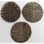 Edward I Pennies (3) Newcastle-upon-Tyne Mint: S.1409 Class 10a/b2 F/GF small crack, Mule between