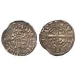 Edward I Penny, Canterbury Mint mule between Class 4e/d, pellet before TAS, toned GF