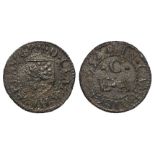 Cambridgeshire, Cambridge, 17th. Century farthing token of Ed Clark, 1652, D.28, GF/VF