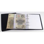 World in 2 albums (102), a good selection of high grade notes including Germany, Russia, Greece,