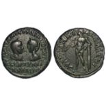 Gordian III and Tranquillina colonial bronze of Thrace, Anchialus, of c.26mm., obverse:- Gordian III