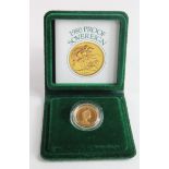 Sovereign 1980 Proof FDC boxed as issued