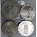 Mexico Silver (4): 2x 1oz pure 1998 and 1999, a 2oz pure 1999, and a 30 gramos .900 1948.