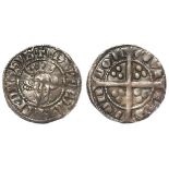 Edward I Penny, London Mint, S.1409b, Class 10a/b3, pellet on shoulder, unbarred N's, toned VF