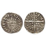 Edward I Penny, Durham Mint, Bishop de Insula, S.1393/1422, Class 3g, pellet in S, VF