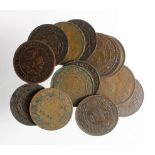 Canada Large Cents (14) 19th to early 20thC, mixed grade.
