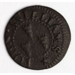 Token, 17thC: Cratfield, John Williams Farthing, Suffolk No. 106, porous Fine.