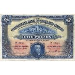 Scotland, Commercial Bank 5 Pounds dated 3rd August 1940, signed Thomson & Erskine, serial 14/I