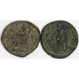 Hadrian Roman colonial bronze of c.17mm., of Petra, Arabia, coin similar to GIC 1254 but no