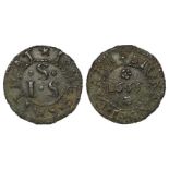 Suffolk, Stoke by Clare, 17th. century farthing token of James Smith, 1655, D.307, scarce, GVF