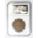 Australia Penny 1933/2 slabbed NGC VF DETAILS, OBV SCRATCHED